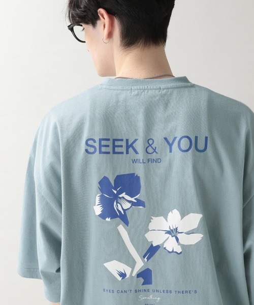 RAGEBLUE(レイジブルー)の「フラワープリント/刺繍Tシャツ(Tシャツ/カットソー・メンズ・ホワイト/ブラック/ブルー/ホワイト系その他・MEDIUM/LARGE)」の1枚目の写真