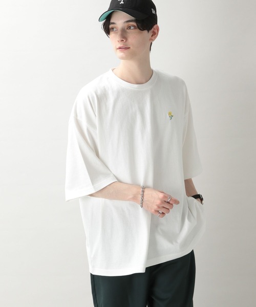 RAGEBLUE(レイジブルー)の「フラワープリント/刺繍Tシャツ(Tシャツ/カットソー・メンズ・ホワイト/ブラック/ブルー/ホワイト系その他・MEDIUM/LARGE)」の17枚目の写真