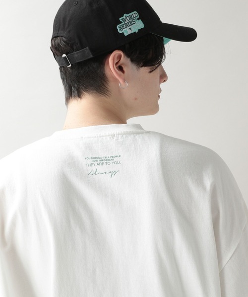RAGEBLUE(レイジブルー)の「フラワープリント/刺繍Tシャツ(Tシャツ/カットソー・メンズ・ホワイト/ブラック/ブルー/ホワイト系その他・MEDIUM/LARGE)」の6枚目の写真