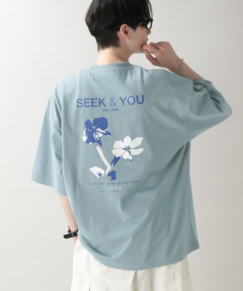 RAGEBLUE(レイジブルー)の「フラワープリント/刺繍Tシャツ(Tシャツ/カットソー・メンズ・ホワイト/ブラック/ブルー/ホワイト系その他・MEDIUM/LARGE)」の13枚目の写真