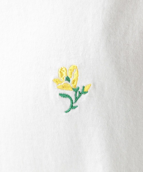 RAGEBLUE(レイジブルー)の「フラワープリント/刺繍Tシャツ(Tシャツ/カットソー・メンズ・ホワイト/ブラック/ブルー/ホワイト系その他・MEDIUM/LARGE)」の9枚目の写真