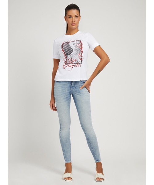 Guess（ゲス）の「Ultimate Skinny Denim Pants（デニムパンツ・レディース・ライトインディゴブルー・25inch/27inch/26inch/24inch）」の5枚目の写真