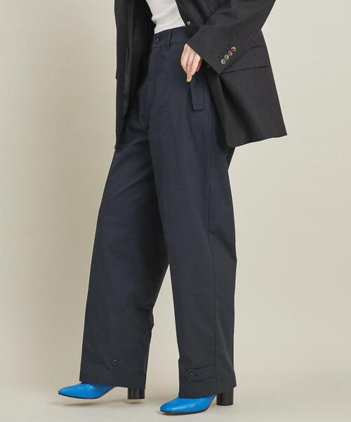 BEAUTY&YOUTH UNITED ARROWS（ビューティーアンドユースユナイテッドアローズ）の「【WEB限定】コットンポプリン ミリタリーワイドパンツ -2WAY/ウォッシャブル-（その他パンツ・レディース・ネイビー/オフホワイト/オリーブ・S/M）」の5枚目の写真