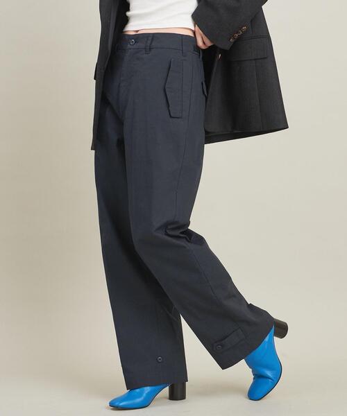 BEAUTY&YOUTH UNITED ARROWS（ビューティーアンドユースユナイテッドアローズ）の「【WEB限定】コットンポプリン ミリタリーワイドパンツ -2WAY/ウォッシャブル-（その他パンツ・レディース・ネイビー/オフホワイト/オリーブ・S/M）」の6枚目の写真