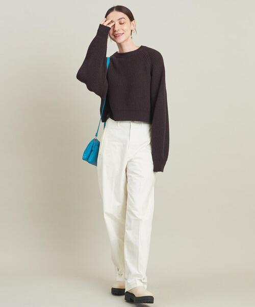 BEAUTY&YOUTH UNITED ARROWS（ビューティーアンドユースユナイテッドアローズ）の「【WEB限定】コットンポプリン ミリタリーワイドパンツ -2WAY/ウォッシャブル-（その他パンツ・レディース・ネイビー/オフホワイト/オリーブ・S/M）」の9枚目の写真