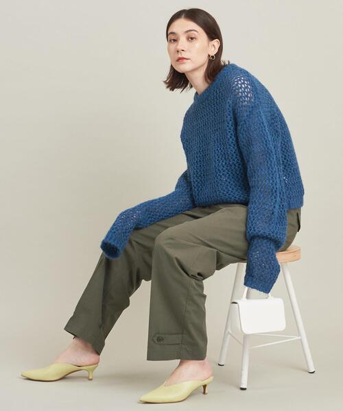 BEAUTY&YOUTH UNITED ARROWS（ビューティーアンドユースユナイテッドアローズ）の「【WEB限定】コットンポプリン ミリタリーワイドパンツ -2WAY/ウォッシャブル-（その他パンツ・レディース・ネイビー/オフホワイト/オリーブ・S/M）」の19枚目の写真