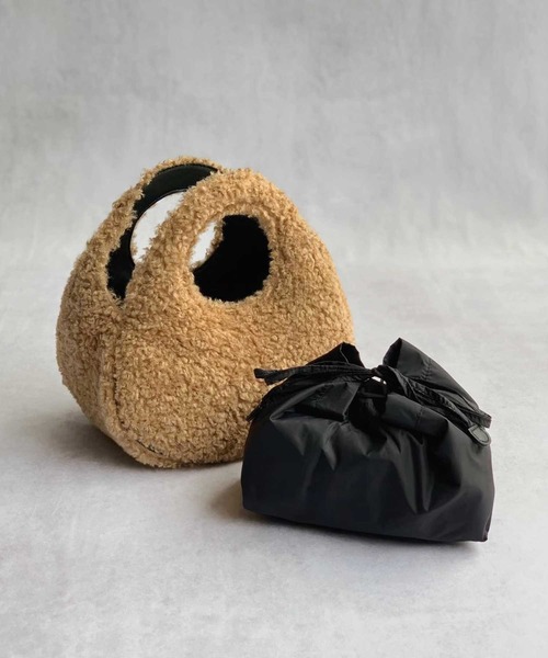 ASH（アッシュ）の「【FANNY】ファーハンドバッグ（ハンドバッグ・レディース・ブラウン・ONE SIZE）」の4枚目の写真