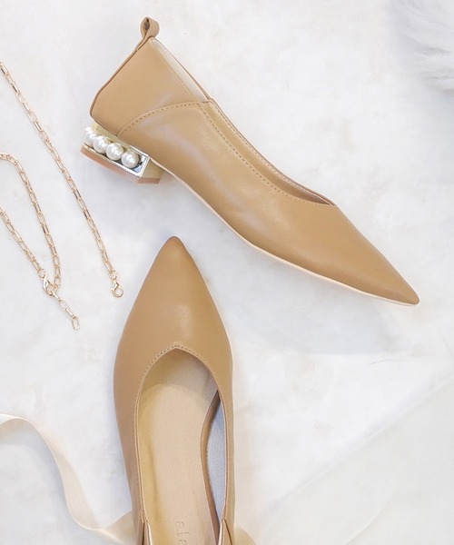 alala（アララ）の「パールヒールアンクレットパンプス（パンプス・レディース・ブルー系/ベージュ/ピンク系/ブラック・S/LL/L/M）」の10枚目の写真