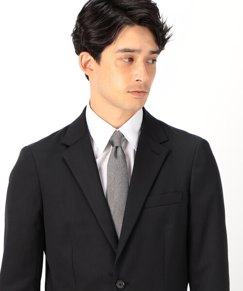 COMME CA ISM（コムサイズム）の「メランジ ソリッド ネクタイ（ネクタイ・メンズ・ネイビー/レッド/グレー/ブラック・FREE）」の3枚目の写真