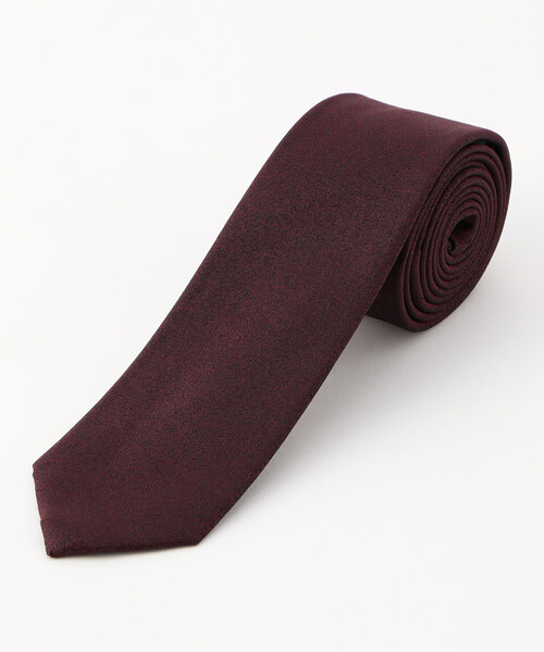 COMME CA ISM（コムサイズム）の「メランジ ソリッド ネクタイ（ネクタイ・メンズ・ネイビー/レッド/グレー/ブラック・FREE）」の4枚目の写真