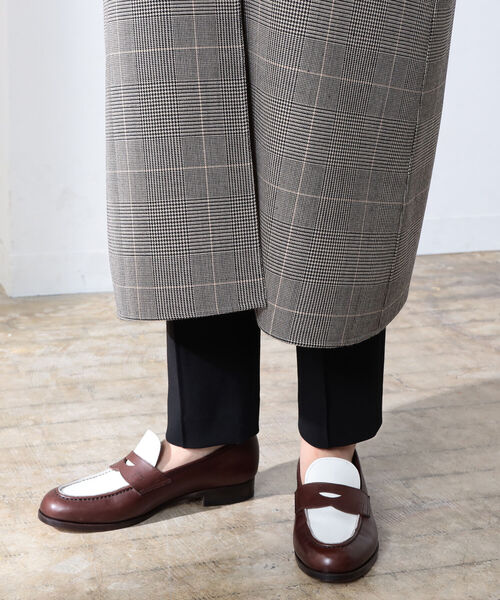 Demi-Luxe BEAMS(デミルクス ビームス)の「Demi-Luxe BEAMS / ステンカラー リバーコート(ノーカラーコート・レディース・チェック・36/38)」の14枚目の写真