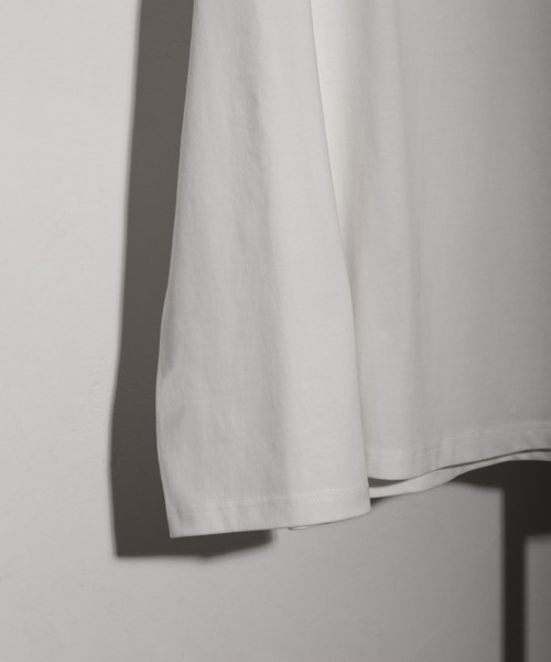 NILWAY（ニルウェイ）の「フレアスリーブルーズベーシックロンT（Tシャツ/カットソー・メンズ・ホワイト/ブルー/チャコール・MEDIUM/LARGE）」の7枚目の写真