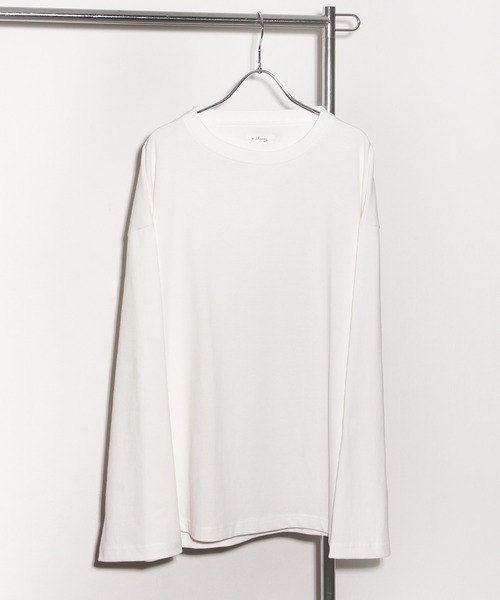 NILWAY（ニルウェイ）の「フレアスリーブルーズベーシックロンT（Tシャツ/カットソー・メンズ・ホワイト/ブルー/チャコール・MEDIUM/LARGE）」の11枚目の写真