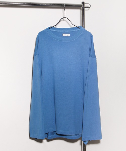 NILWAY（ニルウェイ）の「フレアスリーブルーズベーシックロンT（Tシャツ/カットソー・メンズ・ホワイト/ブルー/チャコール・MEDIUM/LARGE）」の10枚目の写真