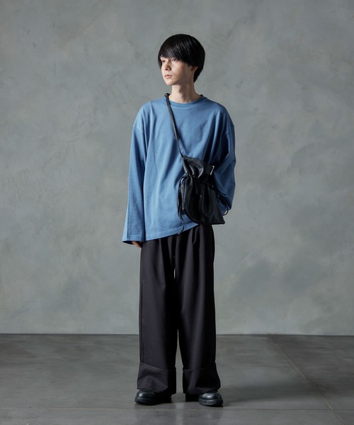 NILWAY（ニルウェイ）の「フレアスリーブルーズベーシックロンT（Tシャツ/カットソー・メンズ・ホワイト/ブルー/チャコール・MEDIUM/LARGE）」の15枚目の写真