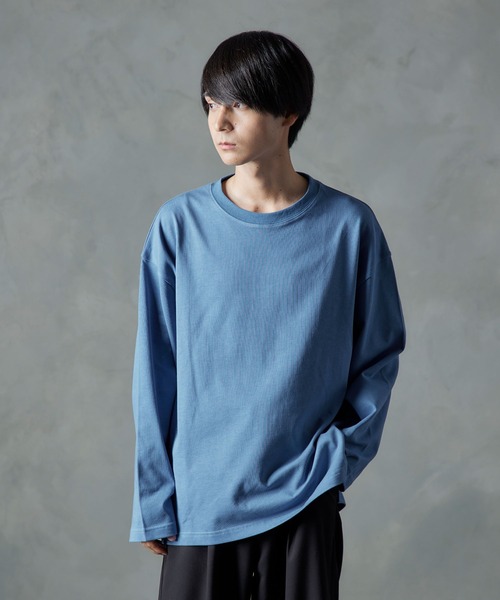 NILWAY（ニルウェイ）の「フレアスリーブルーズベーシックロンT（Tシャツ/カットソー・メンズ・ホワイト/ブルー/チャコール・MEDIUM/LARGE）」の14枚目の写真