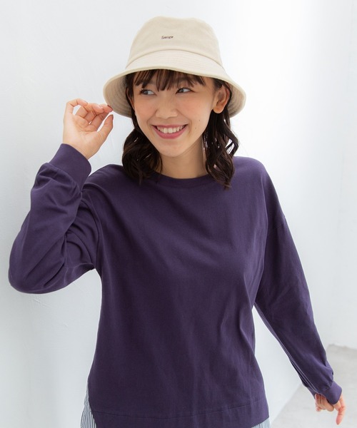 Honeys（ハニーズ）の「コーデュロイバケット（ハット・レディース・ブラック/ベージュ/ブルー/アイボリー/ダークグレー・FREE）」の6枚目の写真