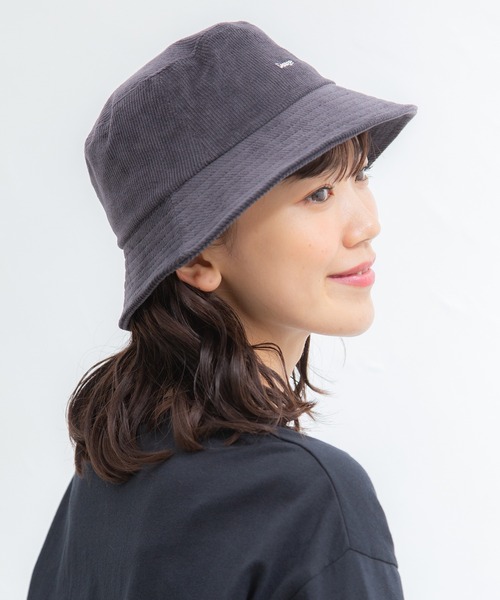 Honeys（ハニーズ）の「コーデュロイバケット（ハット・レディース・ブラック/ベージュ/ブルー/アイボリー/ダークグレー・FREE）」の18枚目の写真