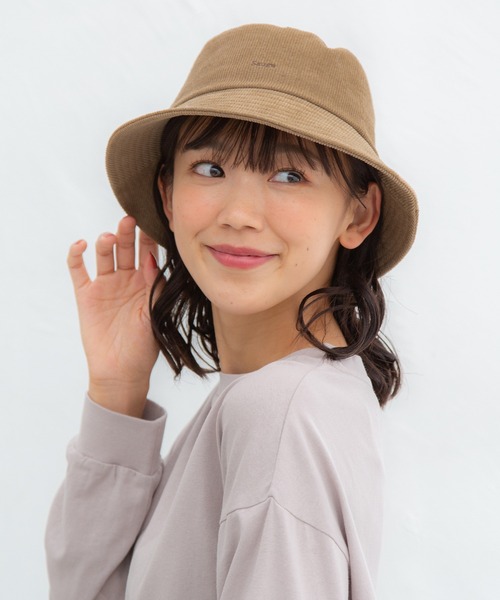 Honeys（ハニーズ）の「コーデュロイバケット（ハット・レディース・ブラック/ベージュ/ブルー/アイボリー/ダークグレー・FREE）」の20枚目の写真
