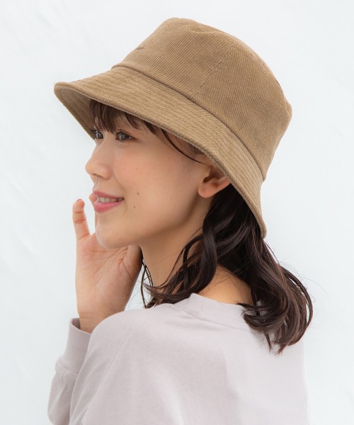 Honeys（ハニーズ）の「コーデュロイバケット（ハット・レディース・ブラック/ベージュ/ブルー/アイボリー/ダークグレー・FREE）」の21枚目の写真