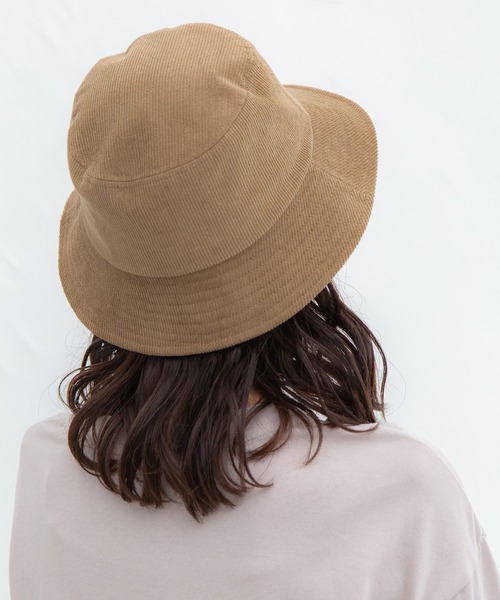 Honeys（ハニーズ）の「コーデュロイバケット（ハット・レディース・ブラック/ベージュ/ブルー/アイボリー/ダークグレー・FREE）」の22枚目の写真