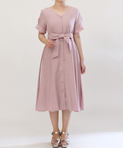 ASTORIA ODIER（アストリアオディール）の「サイドレースワンピース（ワンピース・レディース・ベージュ/ブルー/ラベンダー/ネイビー/ピンク・MEDIUM/SMALL）」の14枚目の写真