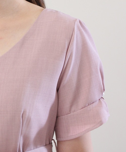 ASTORIA ODIER（アストリアオディール）の「サイドレースワンピース（ワンピース・レディース・ベージュ/ブルー/ラベンダー/ネイビー/ピンク・MEDIUM/SMALL）」の19枚目の写真