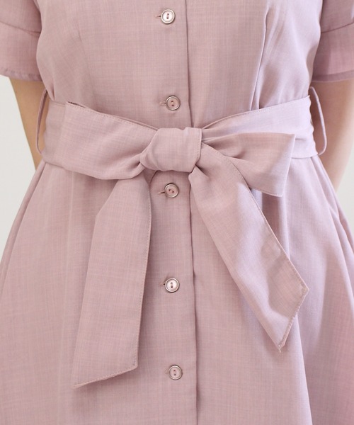 ASTORIA ODIER（アストリアオディール）の「サイドレースワンピース（ワンピース・レディース・ベージュ/ブルー/ラベンダー/ネイビー/ピンク・MEDIUM/SMALL）」の21枚目の写真