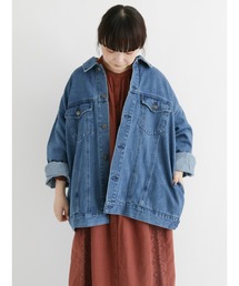 Samansa Mos2 | 【ETHICAL CRAFTS】オーガニックコットン混Gジャン(デニムジャケット)