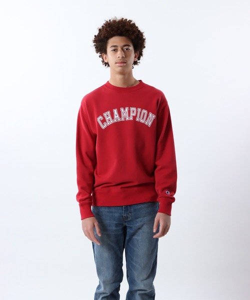 Champion(チャンピオン)の「【Champion/チャンピオン】メンズ ベーシック クルーネックスウェットシャツ(スウェット・メンズ・ブラック/ネイビー/グレー/ホワイト/レッド系その他・SMALL/MEDIUM/LARGE/X-LARGE)」の5枚目の写真