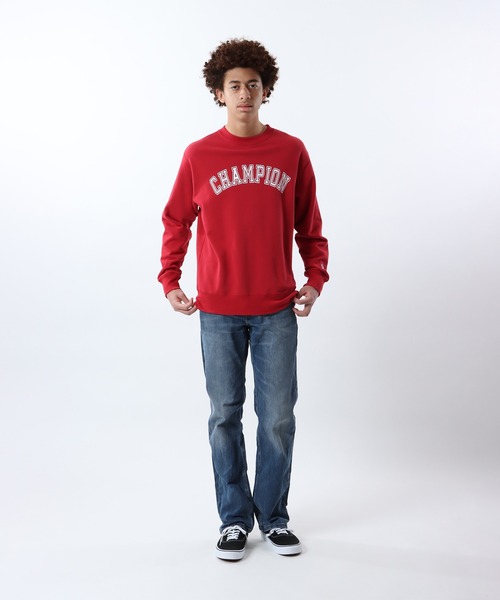 Champion(チャンピオン)の「【Champion/チャンピオン】メンズ ベーシック クルーネックスウェットシャツ(スウェット・メンズ・ブラック/ネイビー/グレー/ホワイト/レッド系その他・SMALL/MEDIUM/LARGE/X-LARGE)」の19枚目の写真