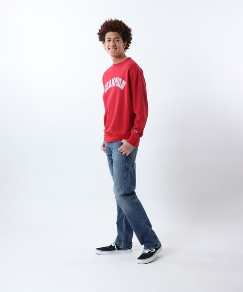 Champion(チャンピオン)の「【Champion/チャンピオン】メンズ ベーシック クルーネックスウェットシャツ(スウェット・メンズ・ブラック/ネイビー/グレー/ホワイト/レッド系その他・SMALL/MEDIUM/LARGE/X-LARGE)」の20枚目の写真