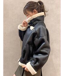 dazzlin | ボアショートコンパクトブルゾン(ブルゾン)