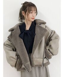 dazzlin | ボアショートコンパクトブルゾン(ブルゾン)