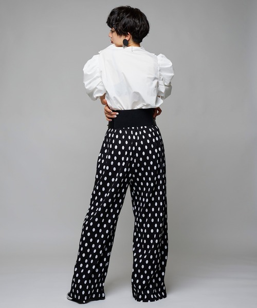 Narcissus(ナルシス)の「【WEBSTORE 限定商品】ドットパンツ(その他パンツ・レディース・ホワイト/ブラック・FREE)」の5枚目の写真