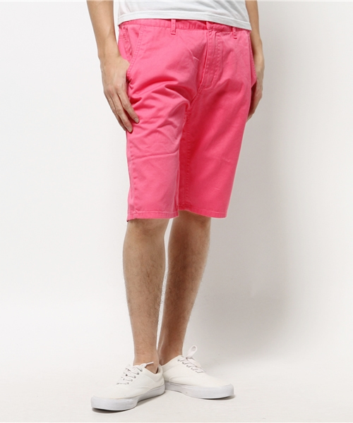 VENCEEXCHANGE（ヴァンスエクスチェンジ）の「ツイルカラーショートパンツ              （その他パンツ・メンズ・イエロー/ターコイズブルー/ピンク/ホワイト・SMALL/LARGE/MEDIUM）」の4枚目の写真