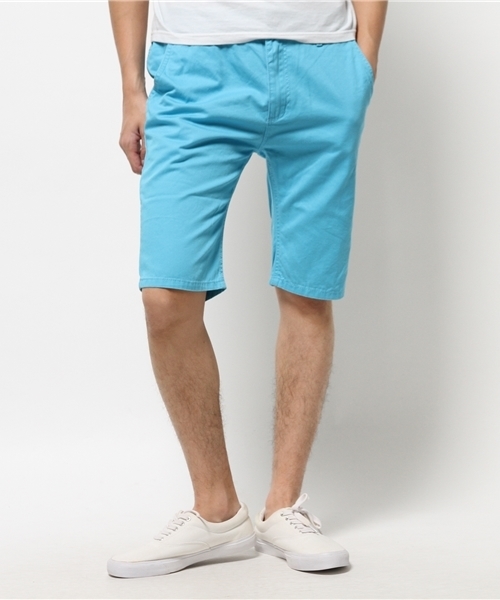 VENCEEXCHANGE（ヴァンスエクスチェンジ）の「ツイルカラーショートパンツ              （その他パンツ・メンズ・イエロー/ターコイズブルー/ピンク/ホワイト・SMALL/LARGE/MEDIUM）」の3枚目の写真