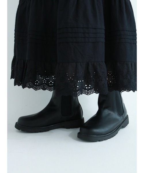 Samansa Mos2（サマンサ モスモス）の「サイドゴアブーツ（ブーツ・レディース・ブラック/ブラウン・MEDIUM/LARGE）」の4枚目の写真