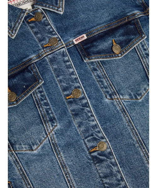 Guess（ゲス）の「GUESS Originals Oversized Denim Jacket（デニムジャケット・レディース・インディゴブルー・MEDIUM/X-SMALL/SMALL）」の9枚目の写真