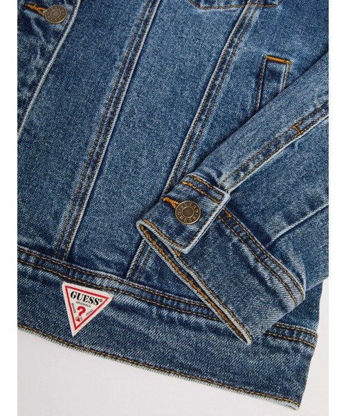 Guess（ゲス）の「GUESS Originals Oversized Denim Jacket（デニムジャケット・レディース・インディゴブルー・MEDIUM/X-SMALL/SMALL）」の10枚目の写真