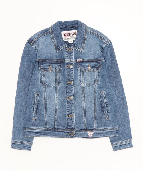 Guess（ゲス）の「GUESS Originals Oversized Denim Jacket（デニムジャケット・レディース・インディゴブルー・MEDIUM/X-SMALL/SMALL）」の12枚目の写真