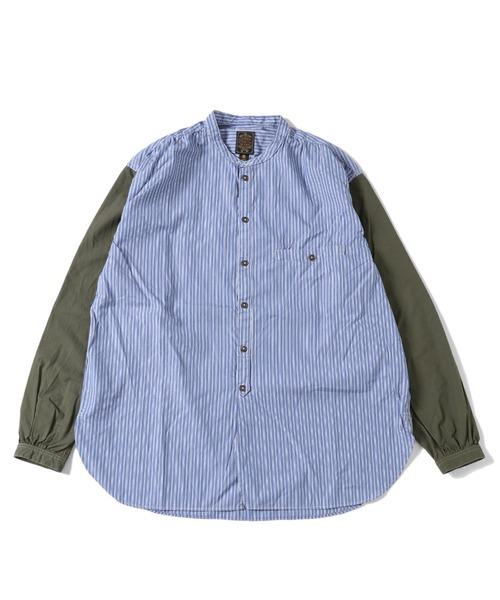 GYPSY&SONS（ジプシーアンドサンズ）の「STRIPE FARM SHIRTS（シャツ/ブラウス・メンズ・カーキ/ネイビー・LARGE/MEDIUM）」の7枚目の写真