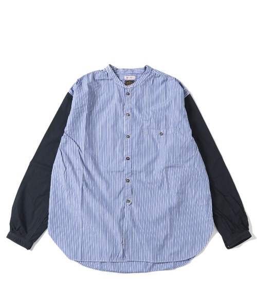 GYPSY&SONS（ジプシーアンドサンズ）の「STRIPE FARM SHIRTS（シャツ/ブラウス・メンズ・カーキ/ネイビー・LARGE/MEDIUM）」の6枚目の写真