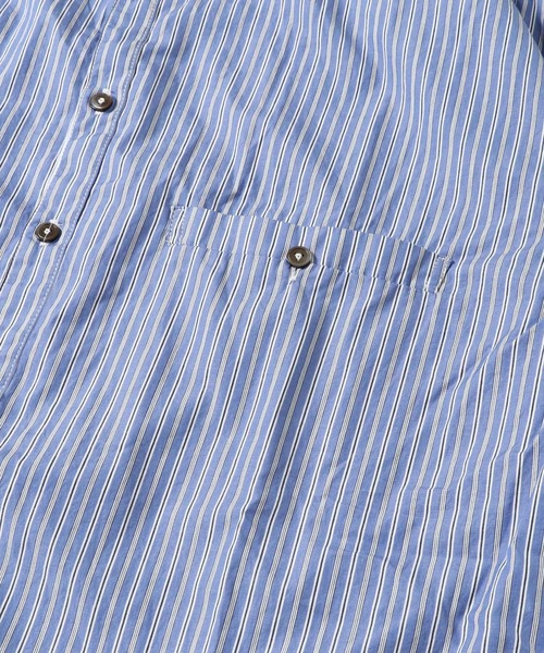 GYPSY&SONS（ジプシーアンドサンズ）の「STRIPE FARM SHIRTS（シャツ/ブラウス・メンズ・カーキ/ネイビー・LARGE/MEDIUM）」の9枚目の写真