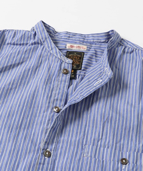 GYPSY&SONS（ジプシーアンドサンズ）の「STRIPE FARM SHIRTS（シャツ/ブラウス・メンズ・カーキ/ネイビー・LARGE/MEDIUM）」の10枚目の写真