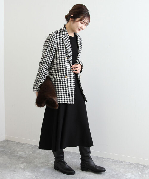 22AW✨スローブイエナ　SLOBE IENA 　金ボタン　ツィーディジャケット SLOBE IENA（スローブイエナ）の「《追加》金ボタンツィーディ