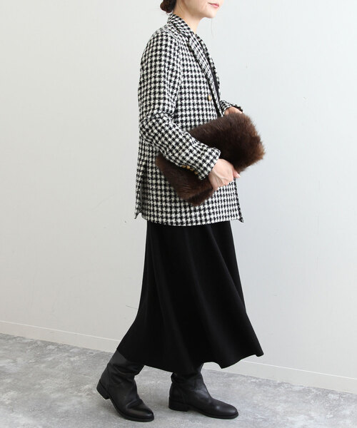 SLOBE IENA（スローブイエナ）の「ギンガムチェック金ボタンジャケット