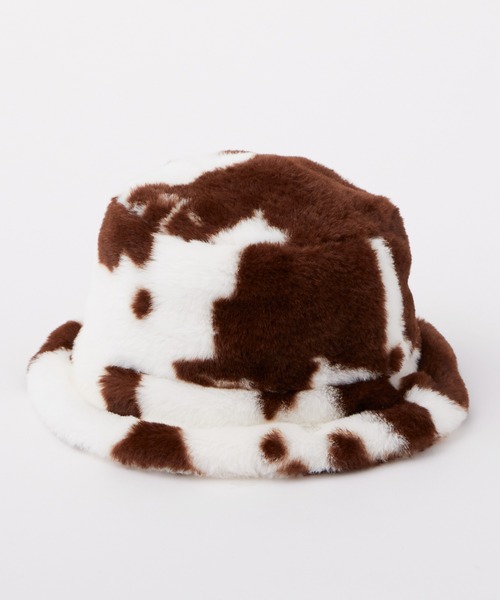 CIAOPANIC TYPY（チャオパニックティピー）の「【KIDS】フェイクファーバケットハット（ハット・キッズ・グレイッシュベージュ/ブラウン/ブラック/アイボリー・ONE SIZE）」の6枚目の写真