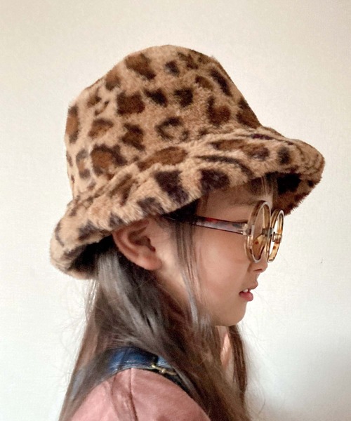 CIAOPANIC TYPY（チャオパニックティピー）の「【KIDS】フェイクファーバケットハット（ハット・キッズ・グレイッシュベージュ/ブラウン/ブラック/アイボリー・ONE SIZE）」の20枚目の写真