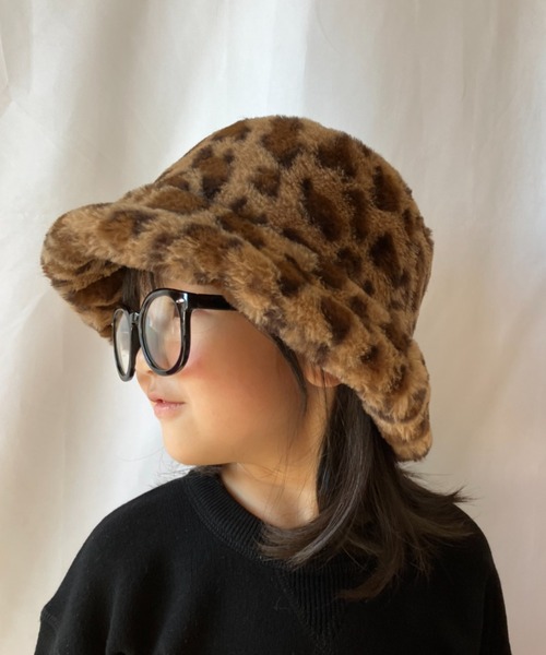 CIAOPANIC TYPY（チャオパニックティピー）の「【KIDS】フェイクファーバケットハット（ハット・キッズ・グレイッシュベージュ/ブラウン/ブラック/アイボリー・ONE SIZE）」の22枚目の写真